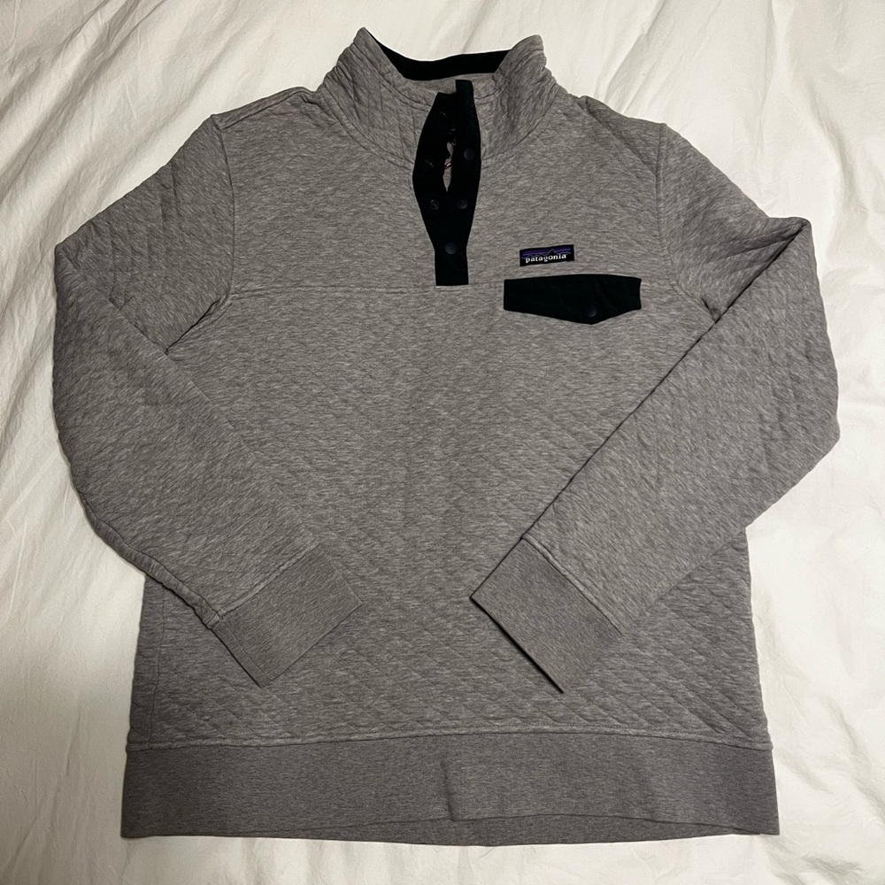 Patagonia quilted snap t pullover size M